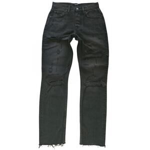 GRLFRND The Karolina distressed high rise skinny jeans Travelin Band Size 24 NEW